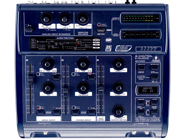 BEHRINGER B-CONTROL BCA2000 USB 2.0 AUDIO/MIDI CONTROL INTERFACE