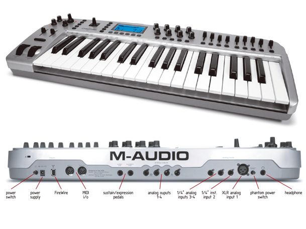 M AUDIO OZONIC FIREWIRE AUDIO/MIDI INTERFACE