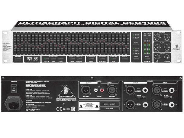 BEHRINGER DEQ-1024 ULTRAGRAPH DIGITAL EQUALIZER