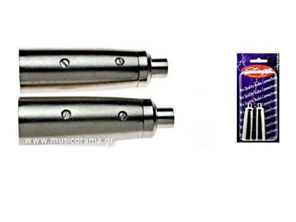 STAGG AC-XMCFH XLR ΑΡΣ - RCA ΘΗΛ ΣΕΤ 2 ΑΝΤΑΠΤΟΡΕΣ