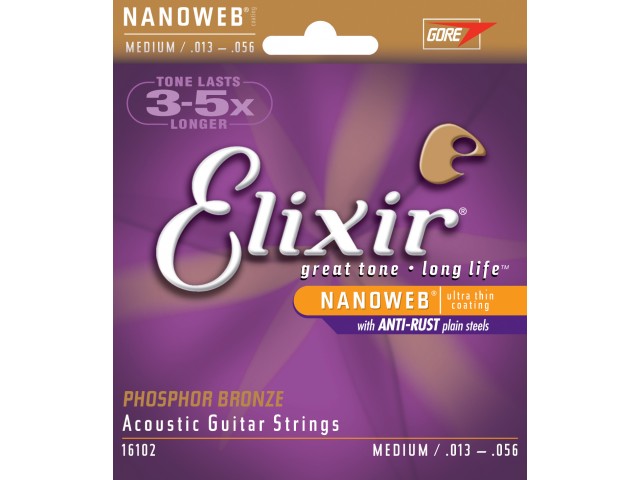 ELIXIR 16102 PH-BRZ NANOWEB MEDIUM 013-056 ΣΕΤ ΑΚΟΥΣΤΙΚΗΣ