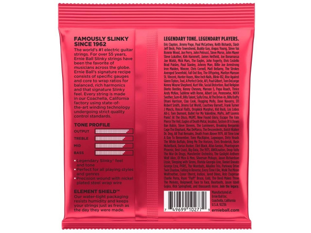 ERNIE BALL 2226 BURLY SLINKY 11-52 ΣΕΤ ΗΛΕΚΤΡΙΚΗΣ