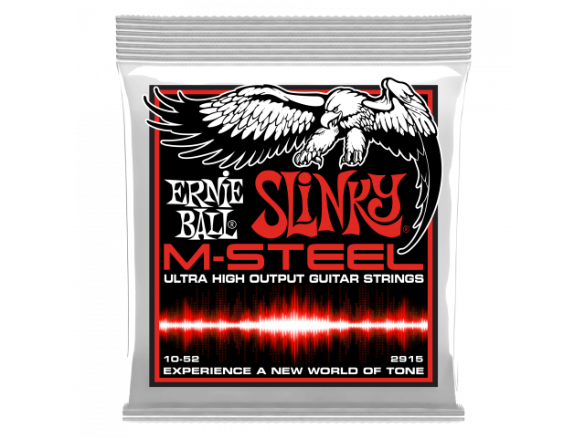 Ernie Ball 2915 M-Steel Skinny Top Heavy Bottom Slinky 010-052 Σ