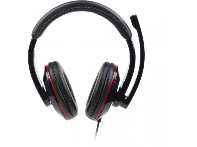 GEMBIRD MHS-U-001 USB STEREO HEADSET GLOSSY BLACK