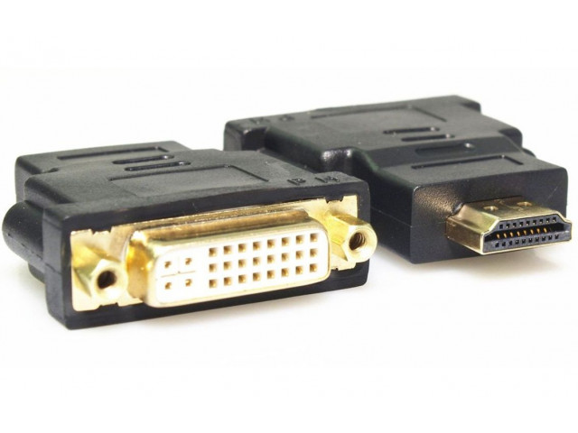 POWERTECH CAB-H057 adapter HDMI 19pin male σε DVI I(DUAL LINK) 24+5 female