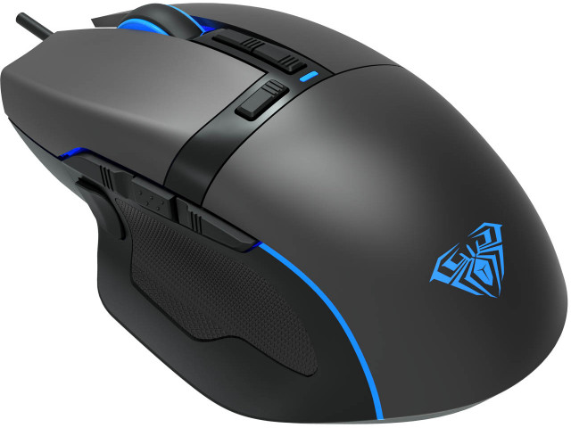 AULA Wind F808 ενσύρματο gaming ποντίκι , 4200DPI, 10 πλήκτρα, RGB