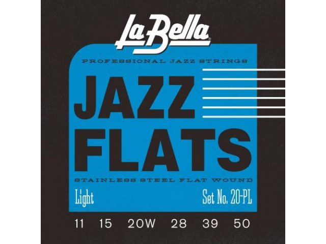 La Bella Jazz Flats Light 011 - 050 Σετ 6 χορδές ηλεκτρικής κιθάρας...