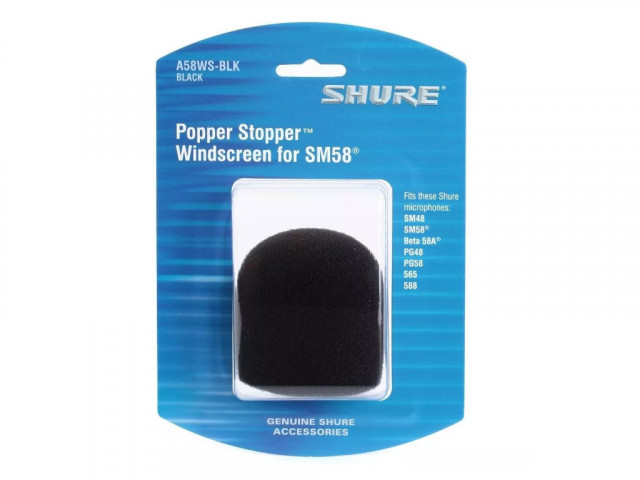 SHURE A58WS-BK ΑΝΤΙΑΝΕΜΙΟ ΜΙΚΡΟΦΩΝΟΥ SM58