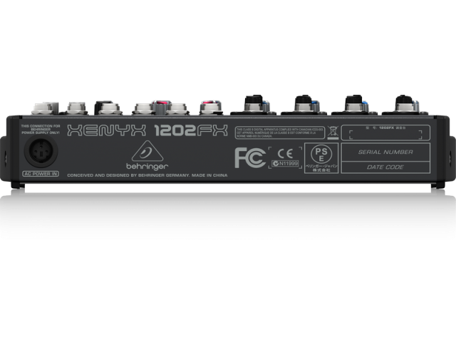 BEHRINGER XENYX-1202FX MIXER 4MIC-4ST-1AUX