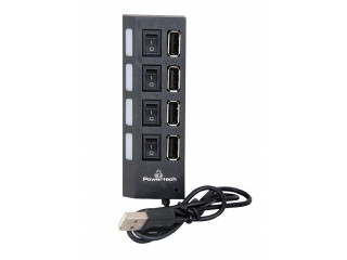 POWERTECH USB 2.0V HUB 4 Port με διακόπτη ON/OFF