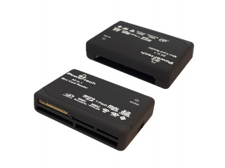 POWERTECH Card Reader All in one, USB, 480Μbps, LED, μαύρο Περιφερειακ...