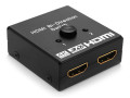 POWERTECH CAB-H112 HDMI Bi-Direction switch 2 σε 1, 4K x 2K & 3D, μαύρο