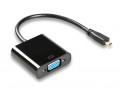 POWERTECH CAB-H032 αντάπτορας Micro HDMI 1.4V (M) σε VGA DB15 (F), 0.20m